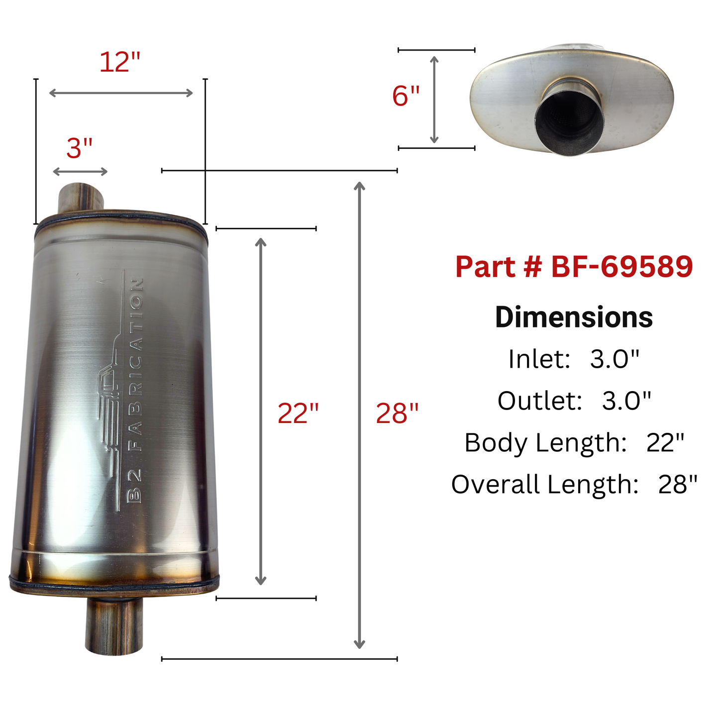 deep rumble muffler for performance and sound