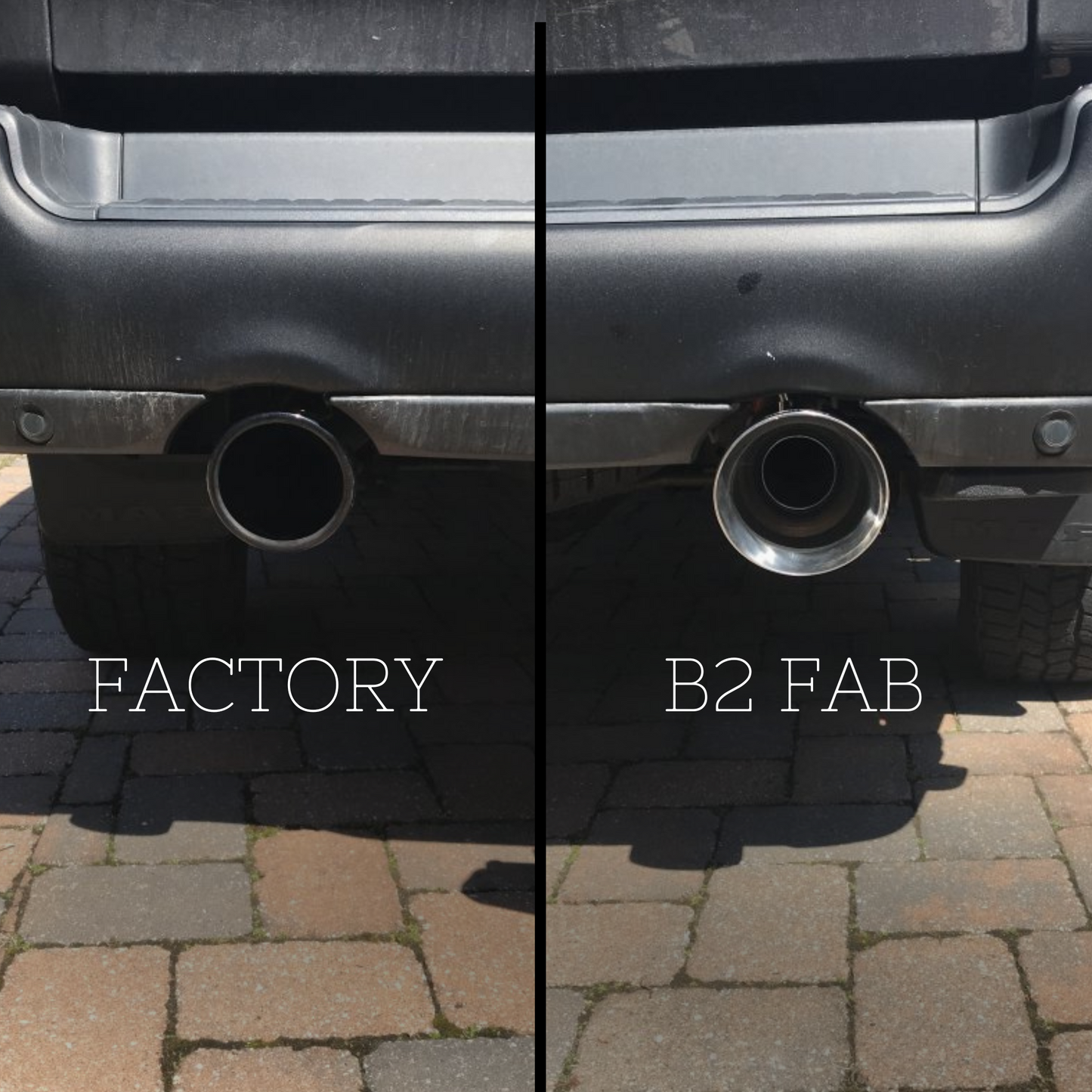 Ram 1500 oversized exhaust tips