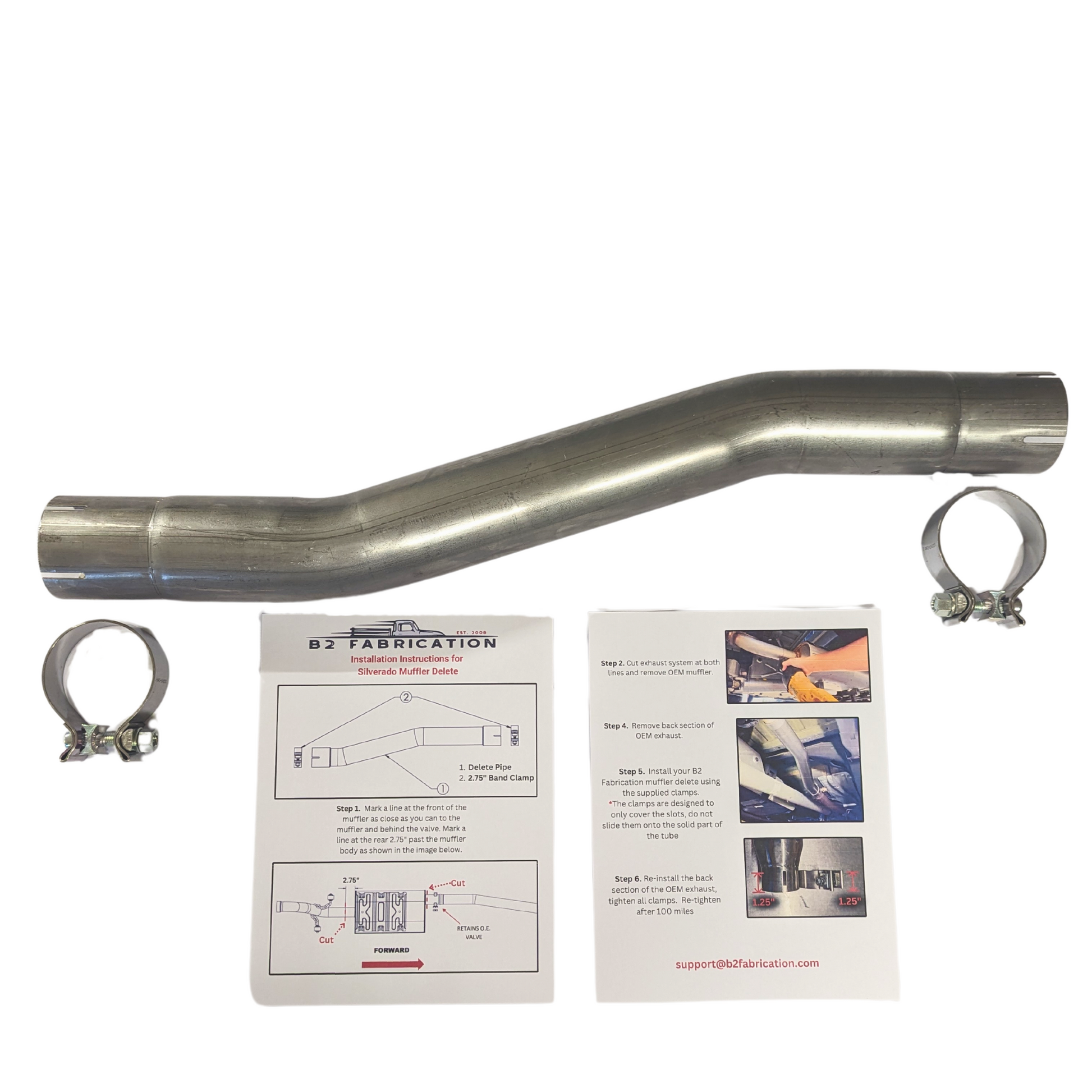 Silverado Sierra muffler delete kit