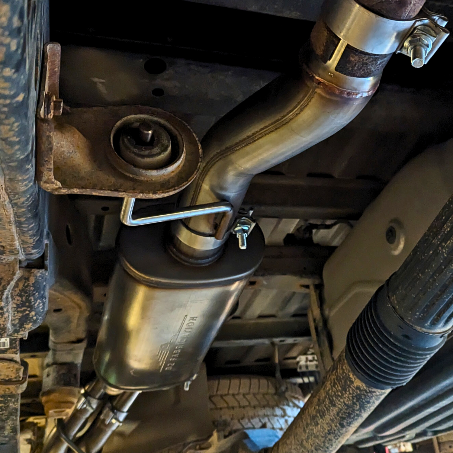 Exhaust system installed on a 2015-2024 F-150 with the 5.0L or 3.5L Ecoboost