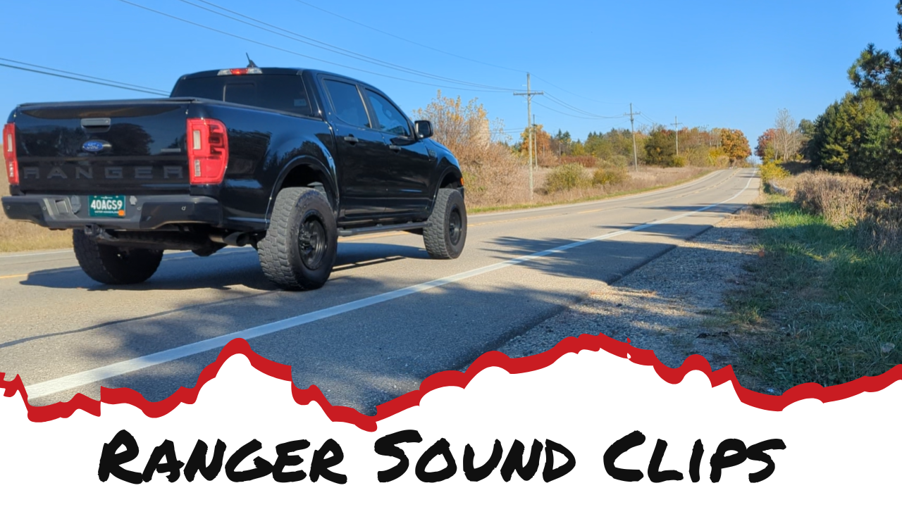 Ford Ranger exhaust system sound comparison