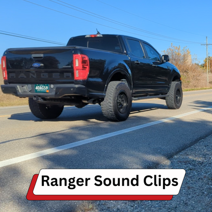 Ford Ranger exhaust system sound comparison